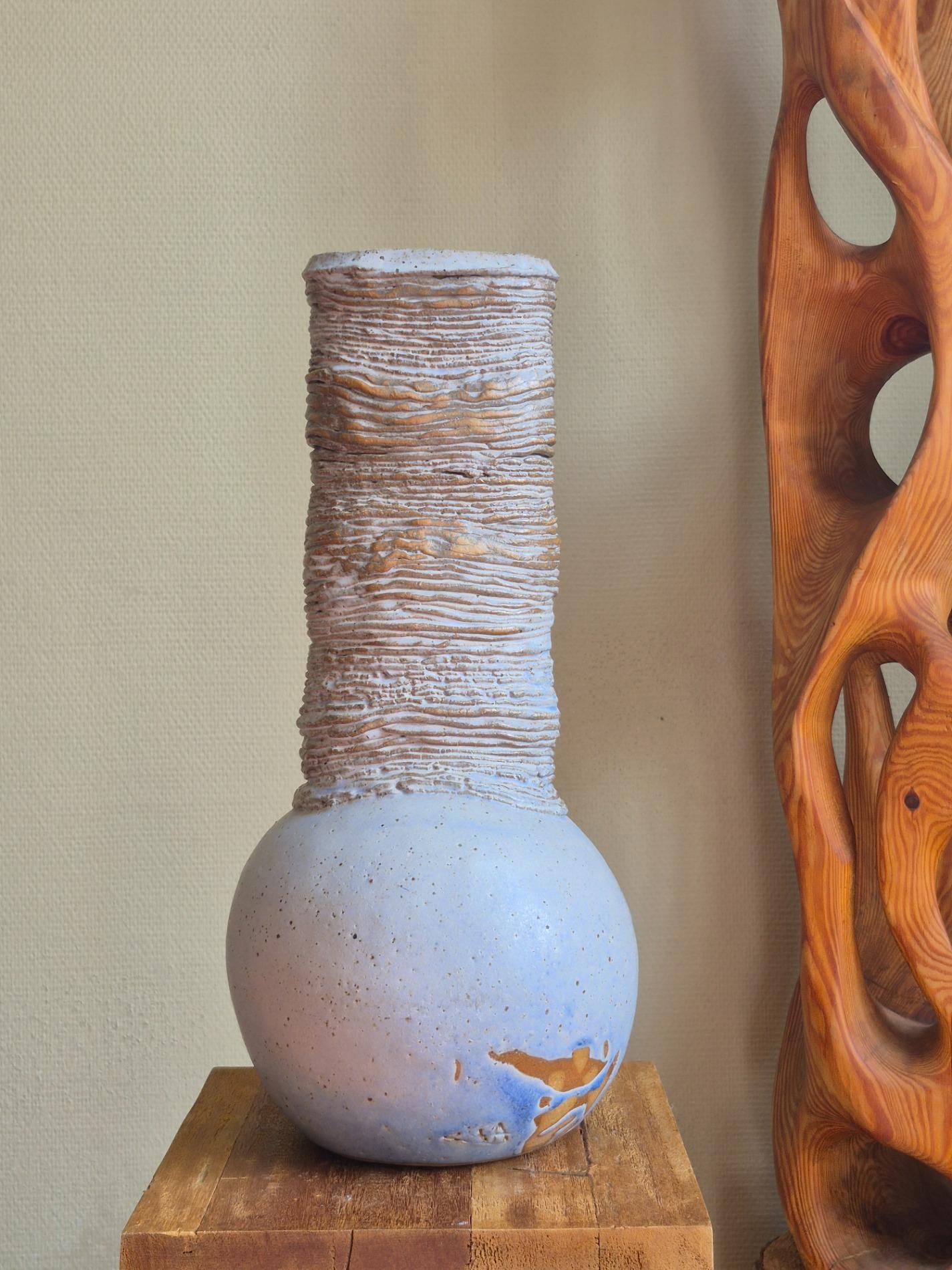 Sculptural studio pottery vase