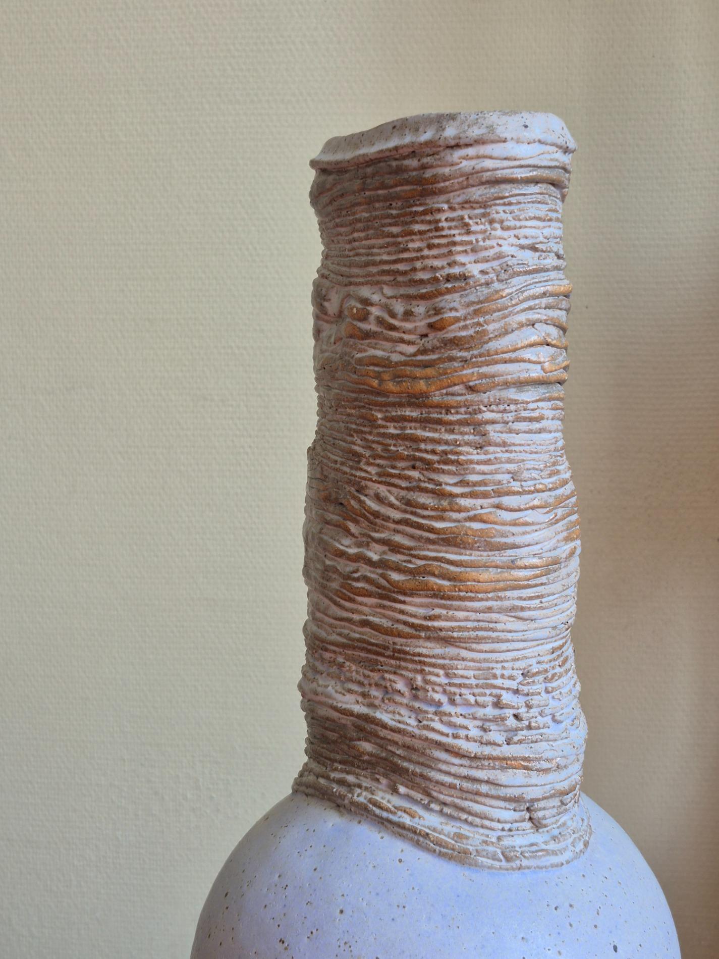 Sculptural studio pottery vase