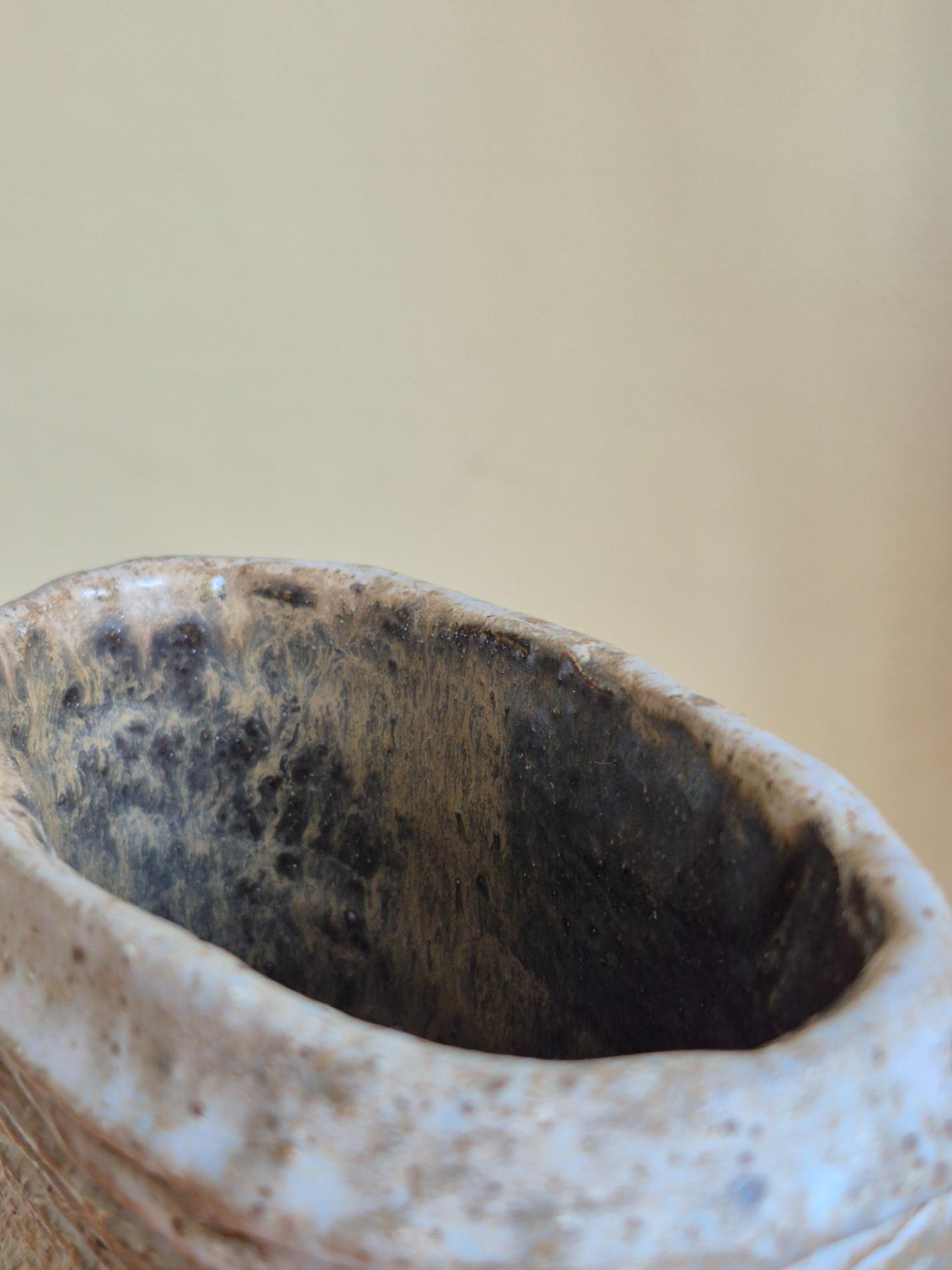 Sculptural studio pottery vase