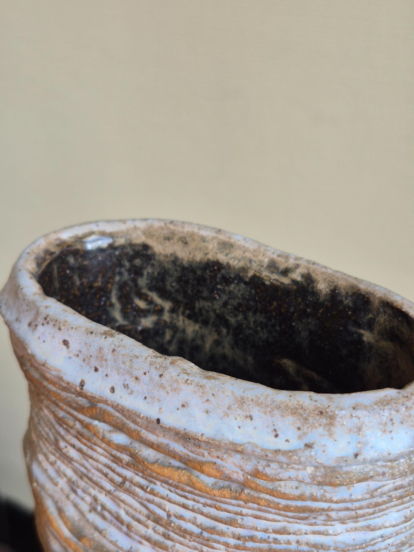 Sculptural studio pottery vase