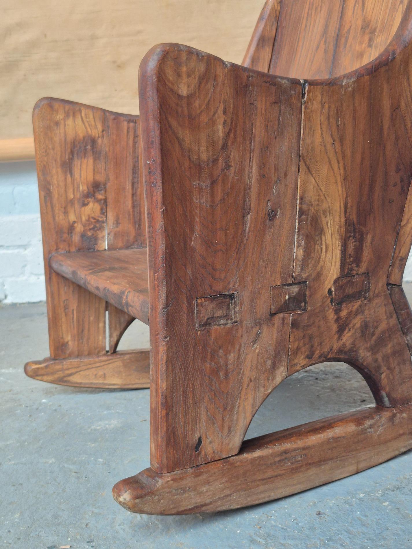 18thC lambing rocking chair