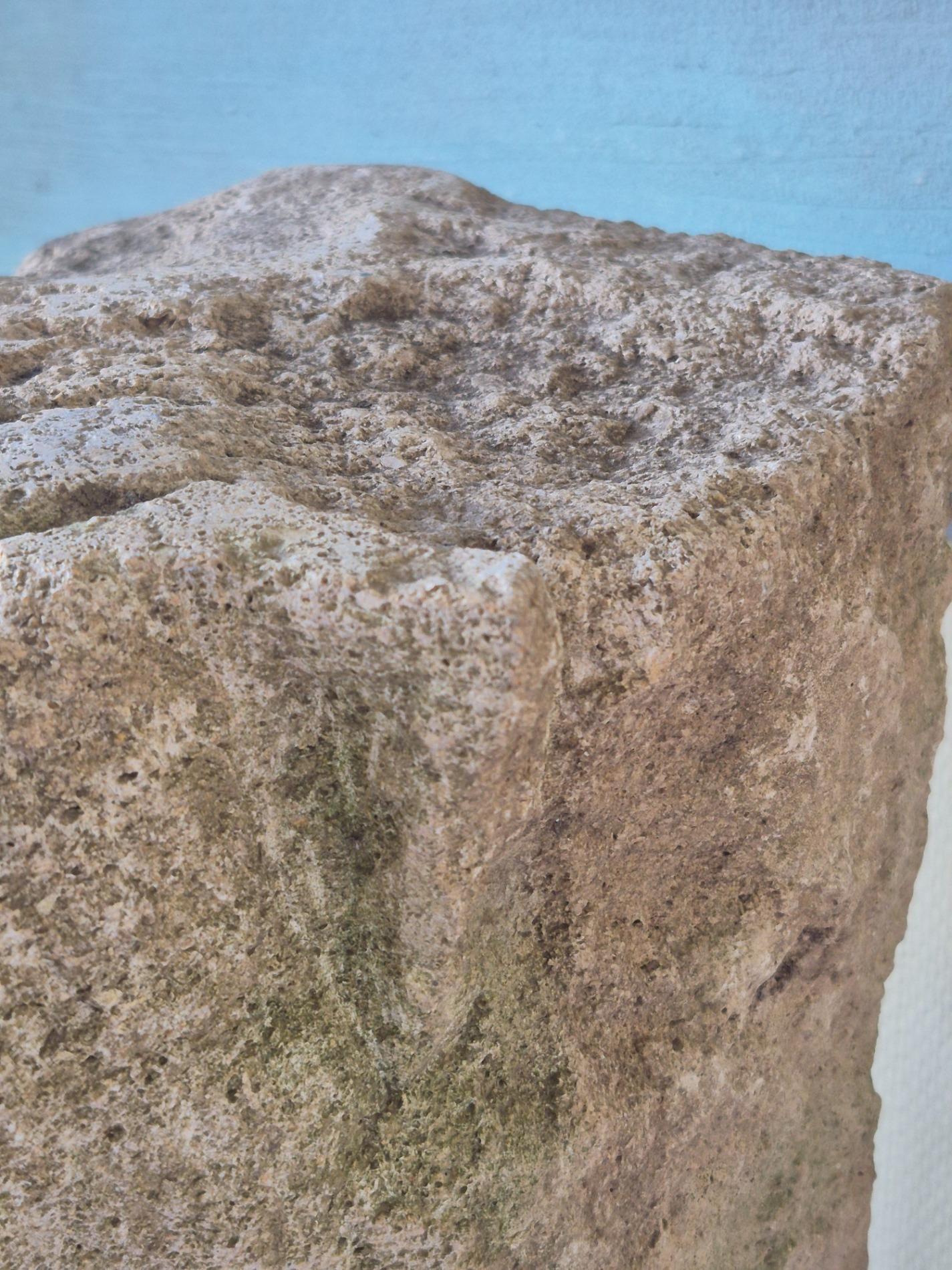 Antique stone gargoyle fragment