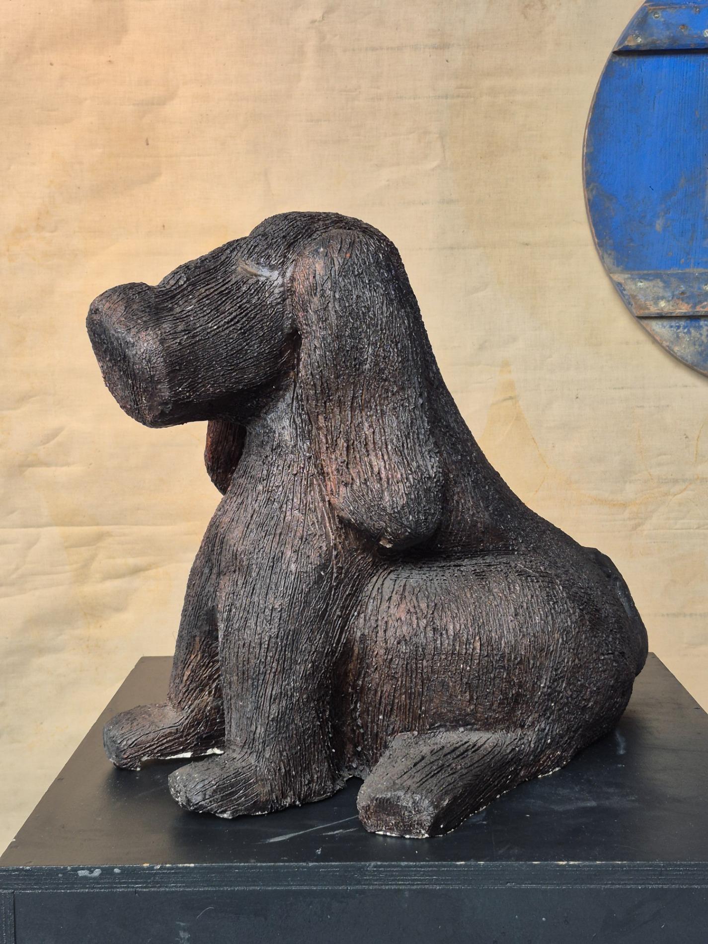 Ceramic 'dog' sculpture by Ria Arntz