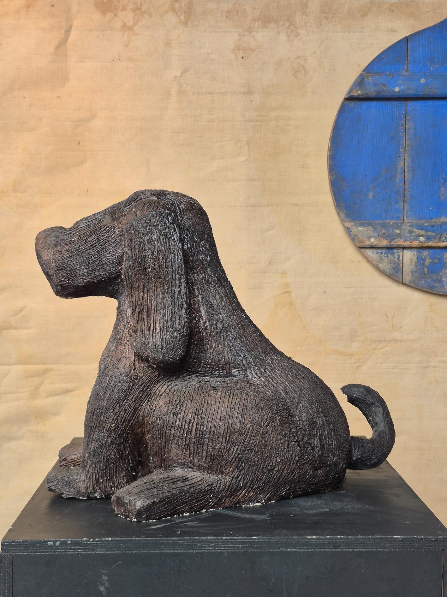 Ceramic 'dog' sculpture by Ria Arntz
