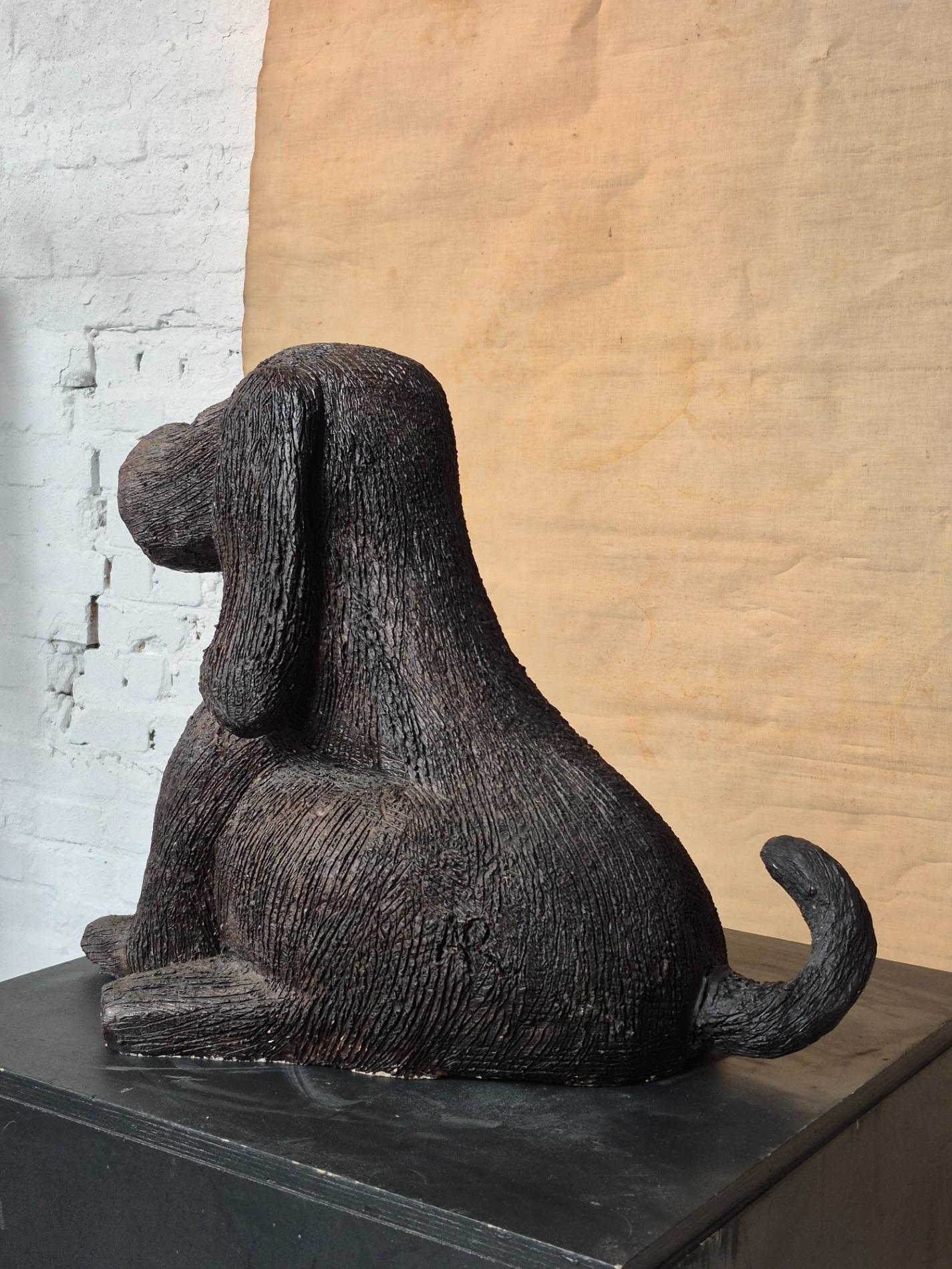 Ceramic 'dog' sculpture by Ria Arntz