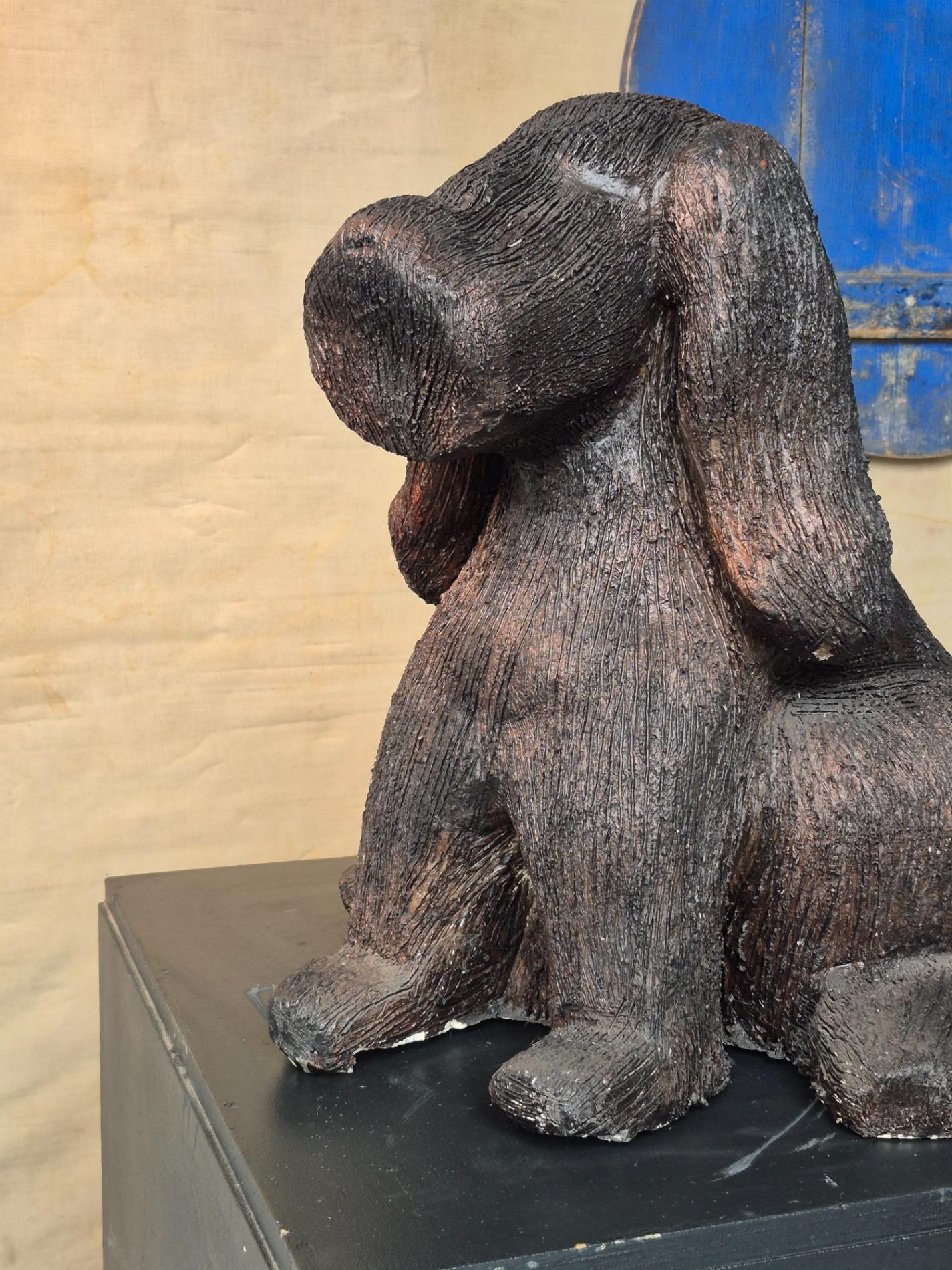 Ceramic 'dog' sculpture by Ria Arntz