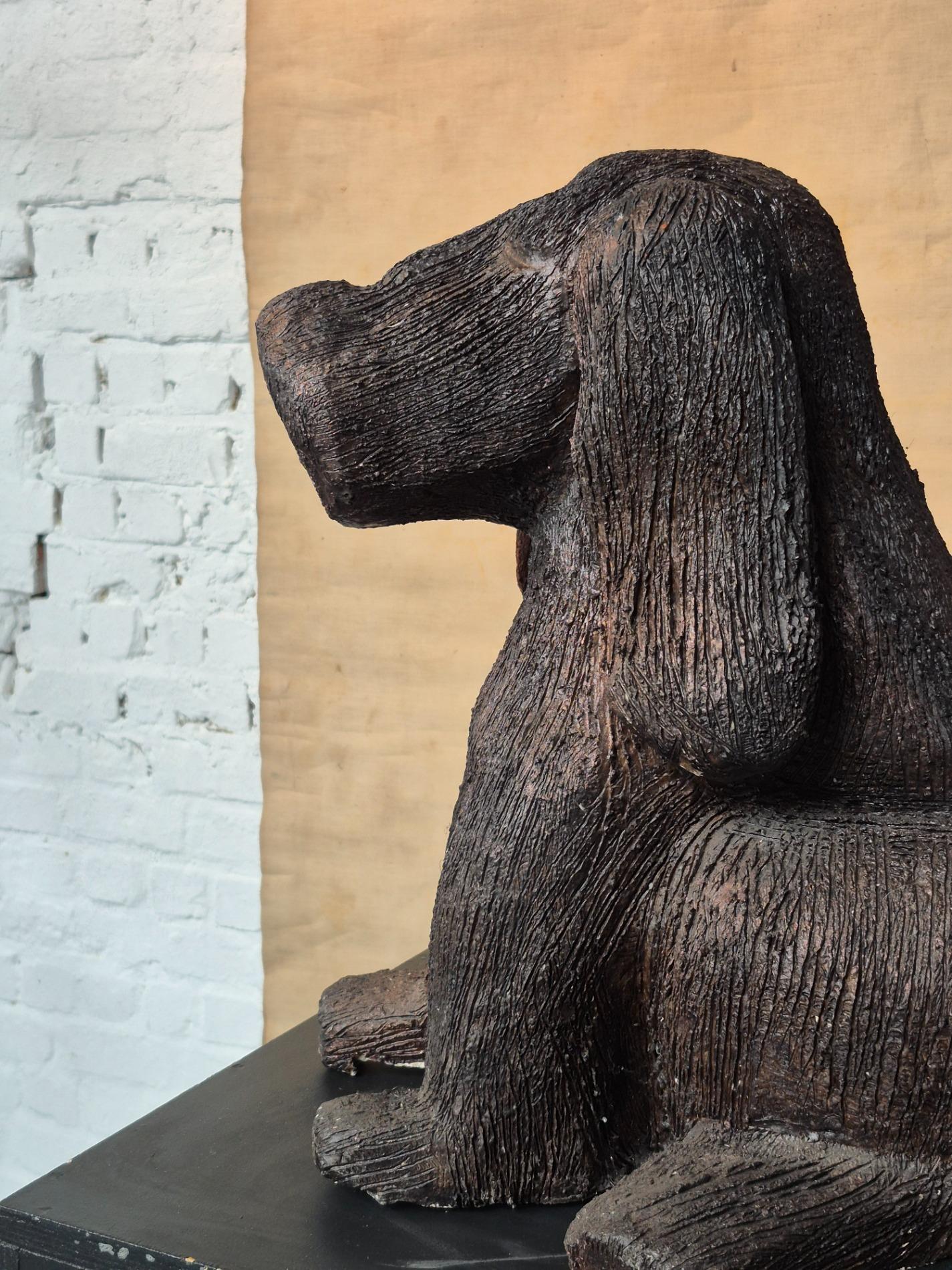 Ceramic 'dog' sculpture by Ria Arntz