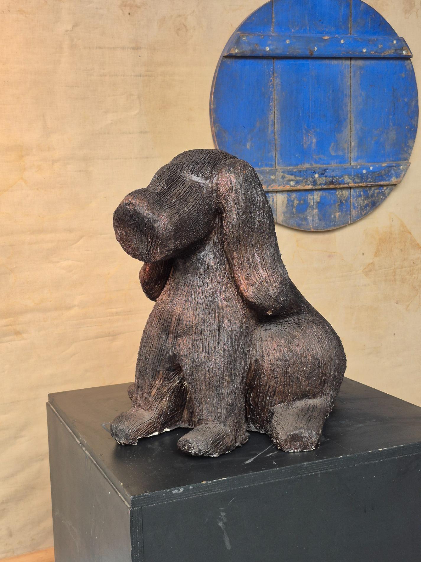 Ceramic 'dog' sculpture by Ria Arntz