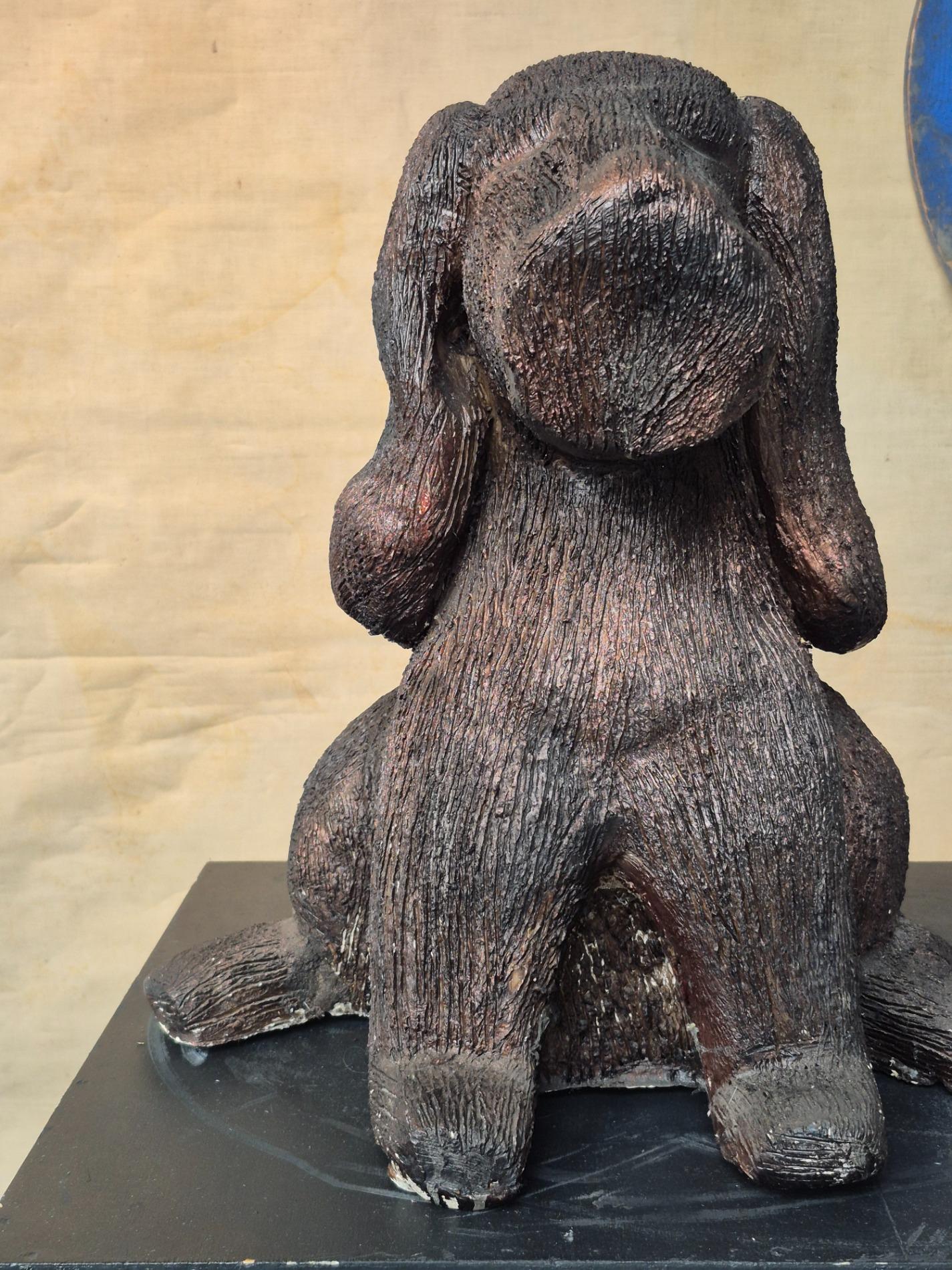 Ceramic 'dog' sculpture by Ria Arntz