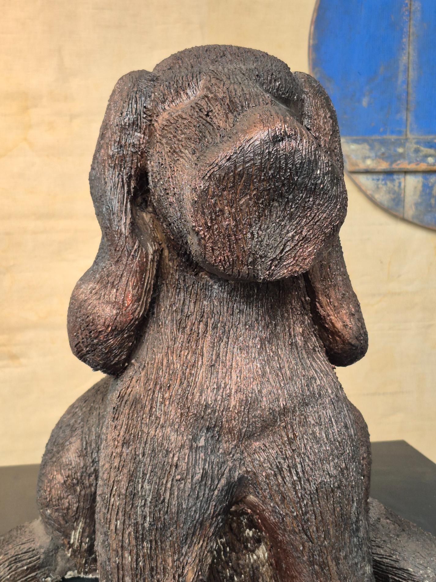 Ceramic 'dog' sculpture by Ria Arntz