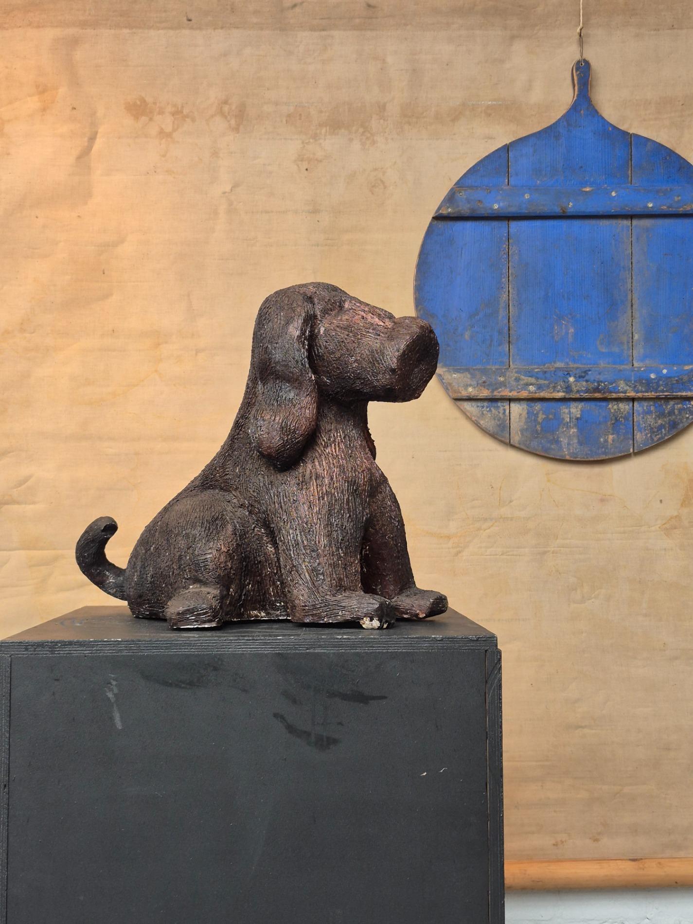 Ceramic 'dog' sculpture by Ria Arntz