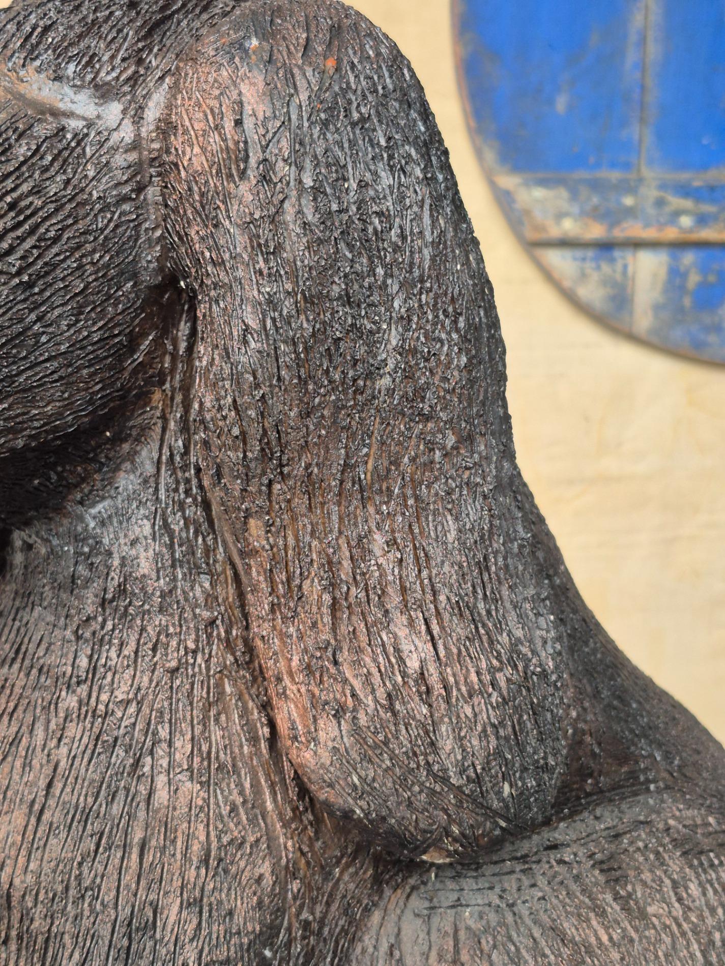 Ceramic 'dog' sculpture by Ria Arntz