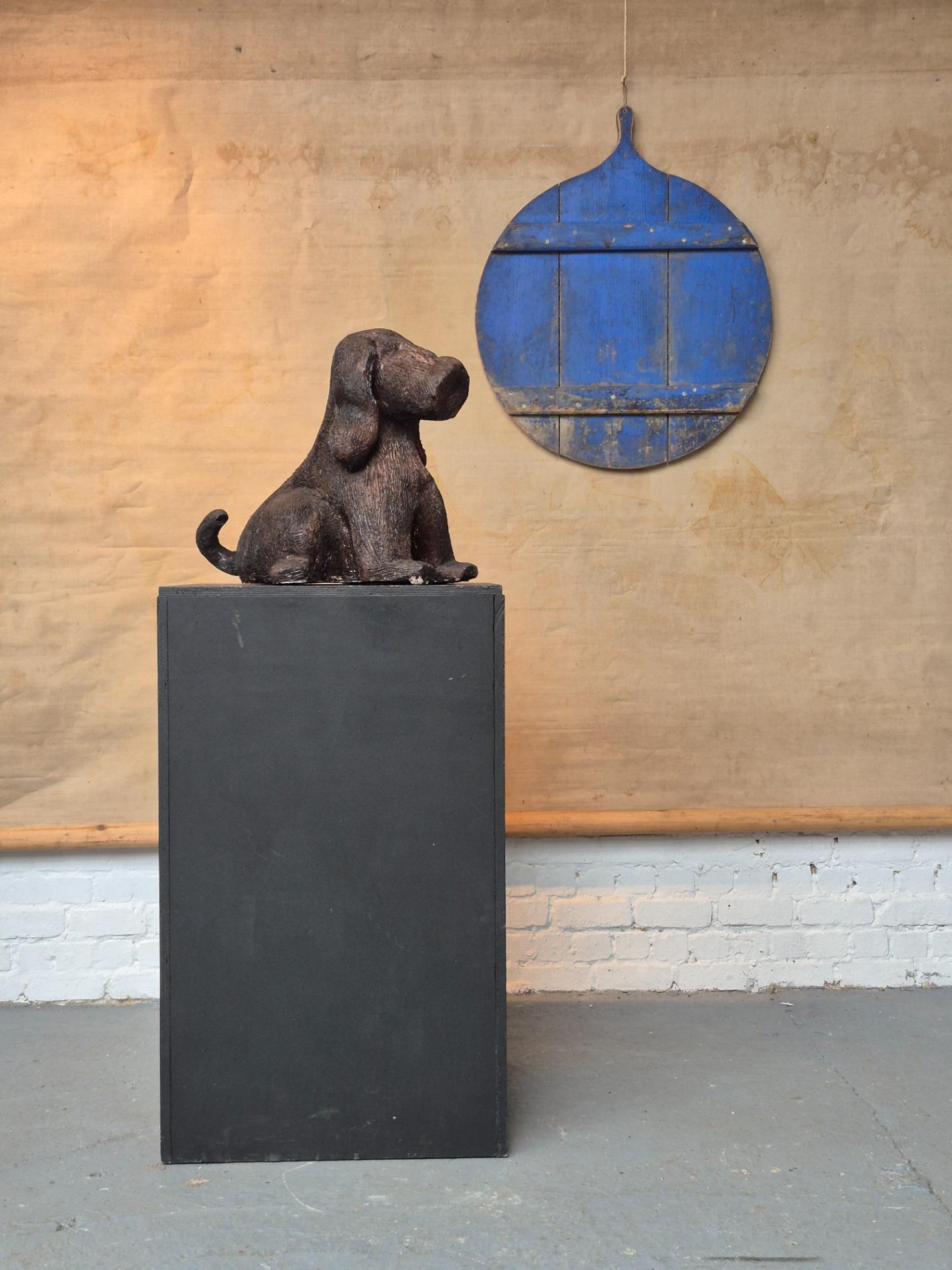 Ceramic 'dog' sculpture by Ria Arntz