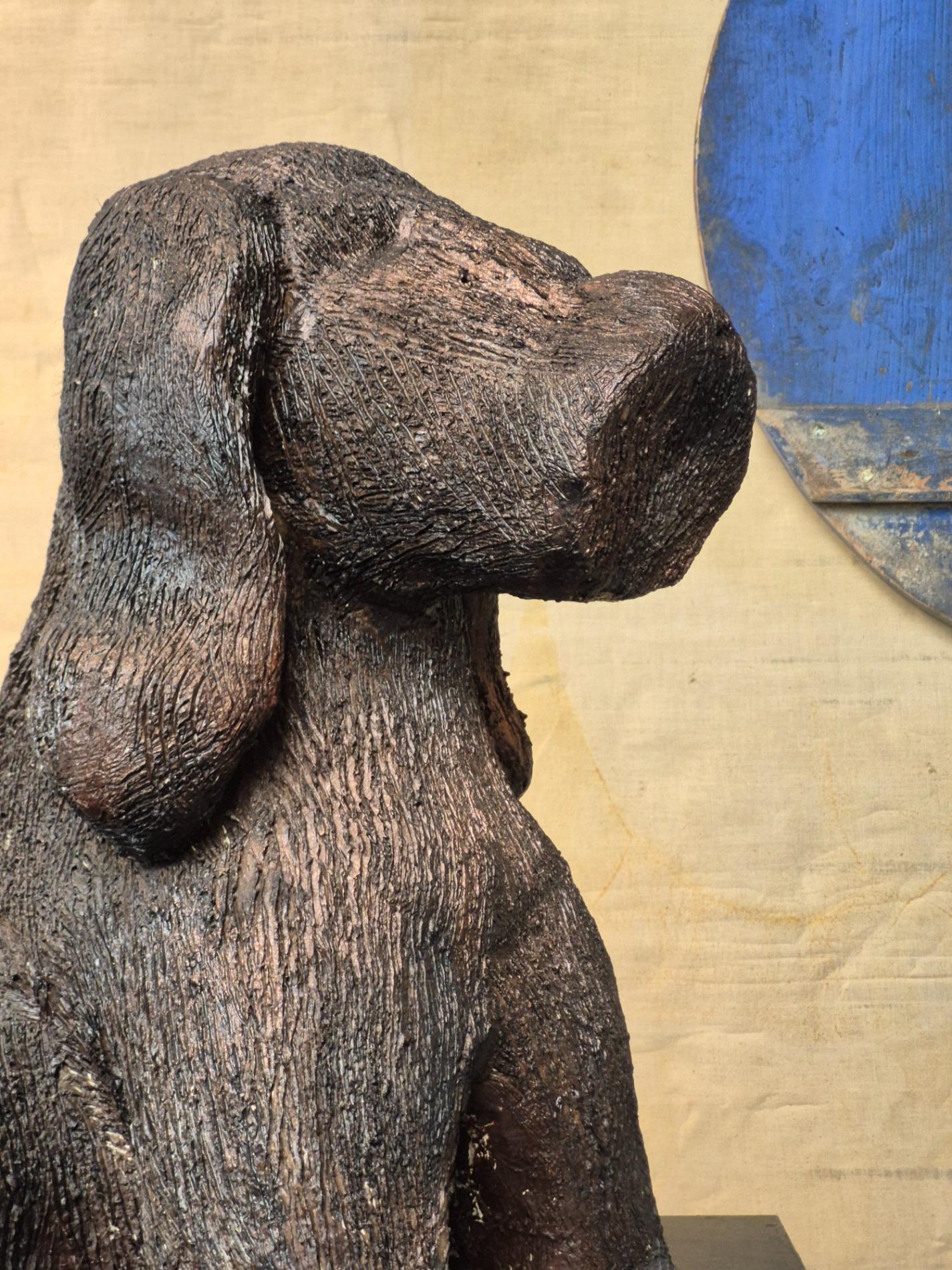 Ceramic 'dog' sculpture by Ria Arntz