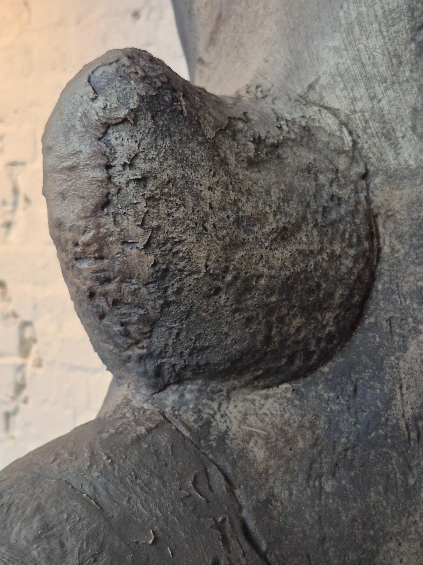 Lifesize old Rhino sculpture