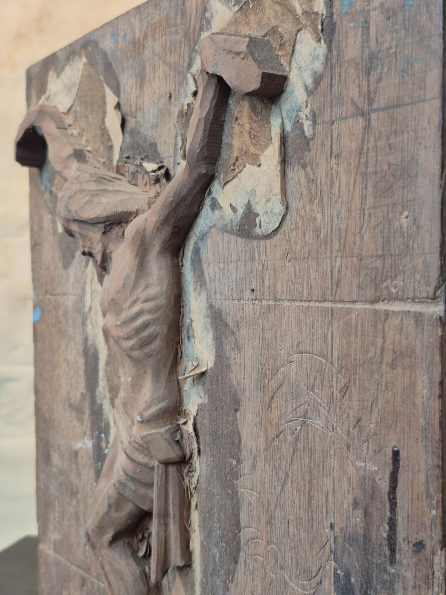 Old wooden mold of a Corpus Christi