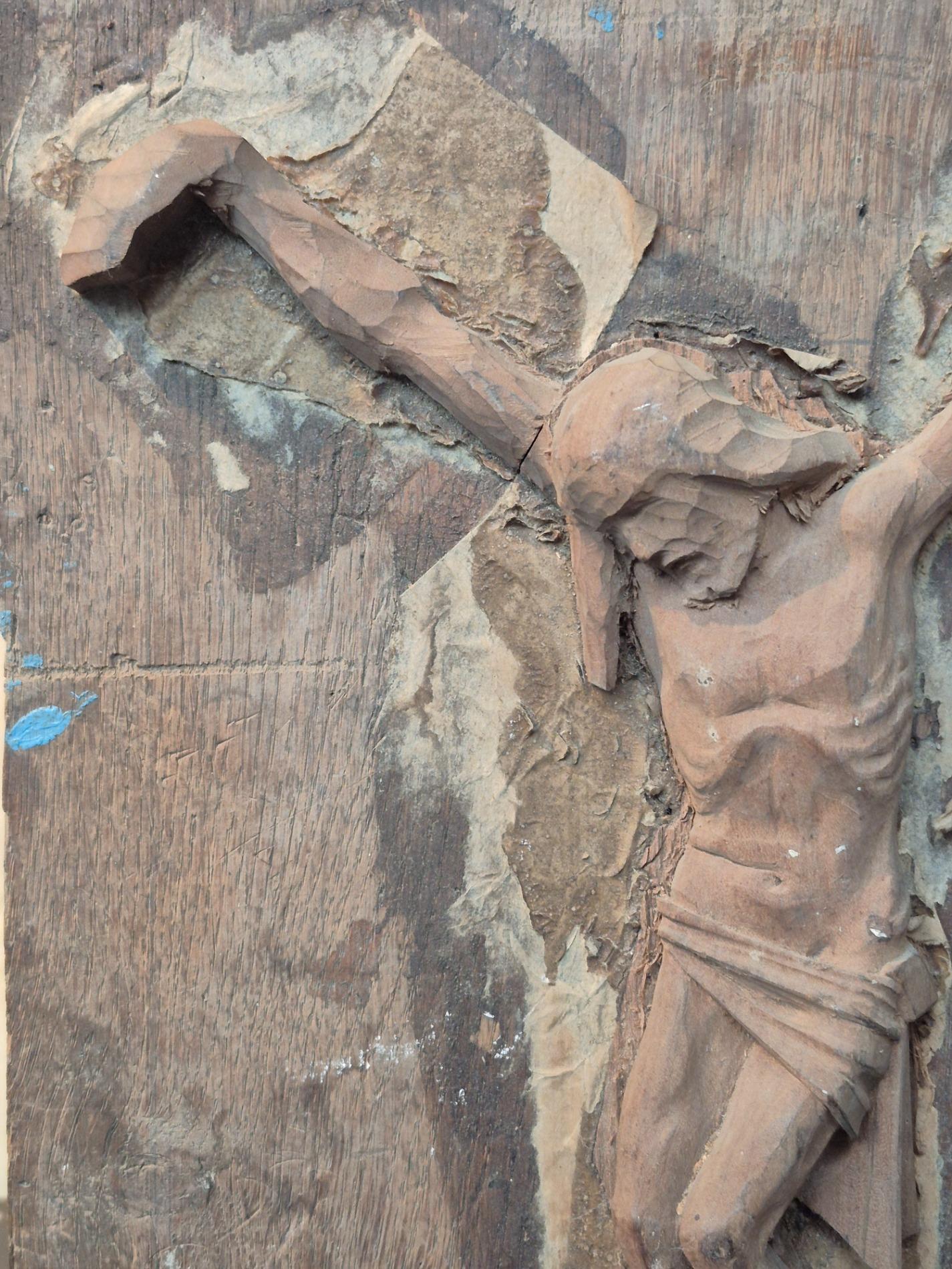 Old wooden mold of a Corpus Christi