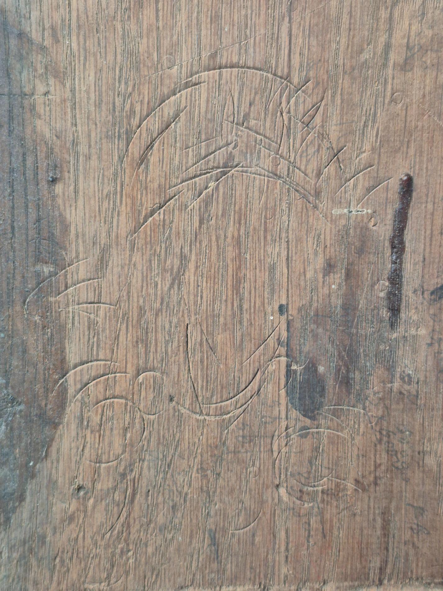 Old wooden mold of a Corpus Christi
