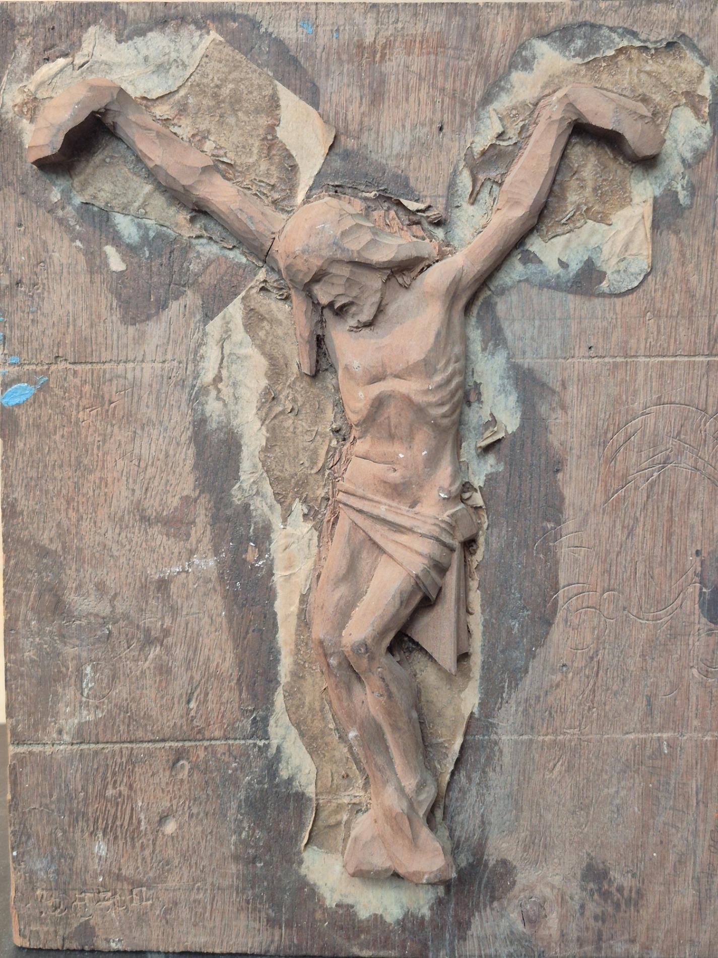 Old wooden mold of a Corpus Christi