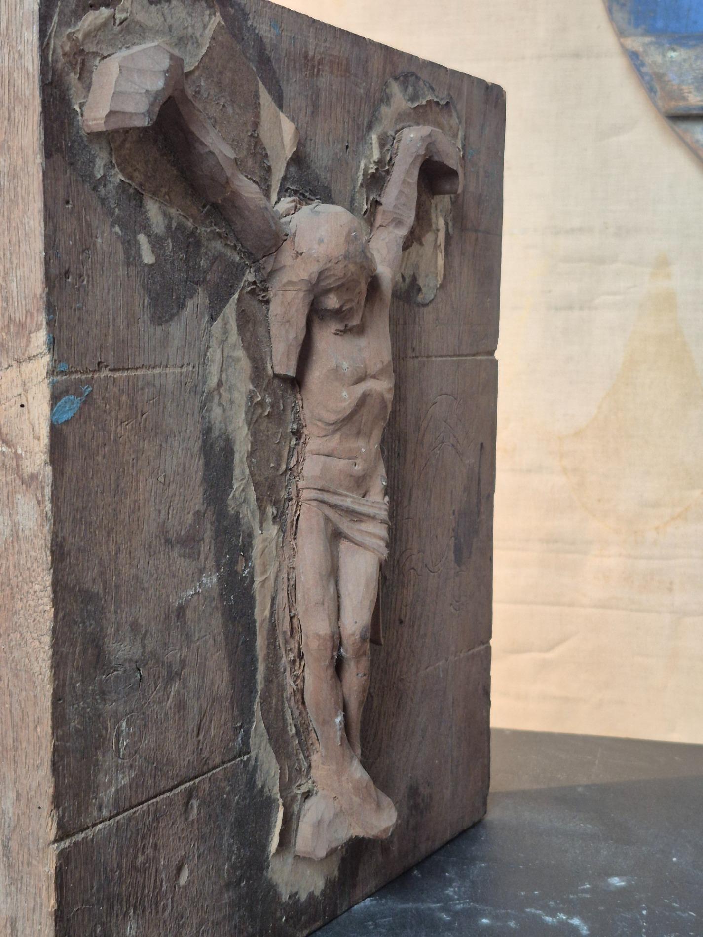 Old wooden mold of a Corpus Christi