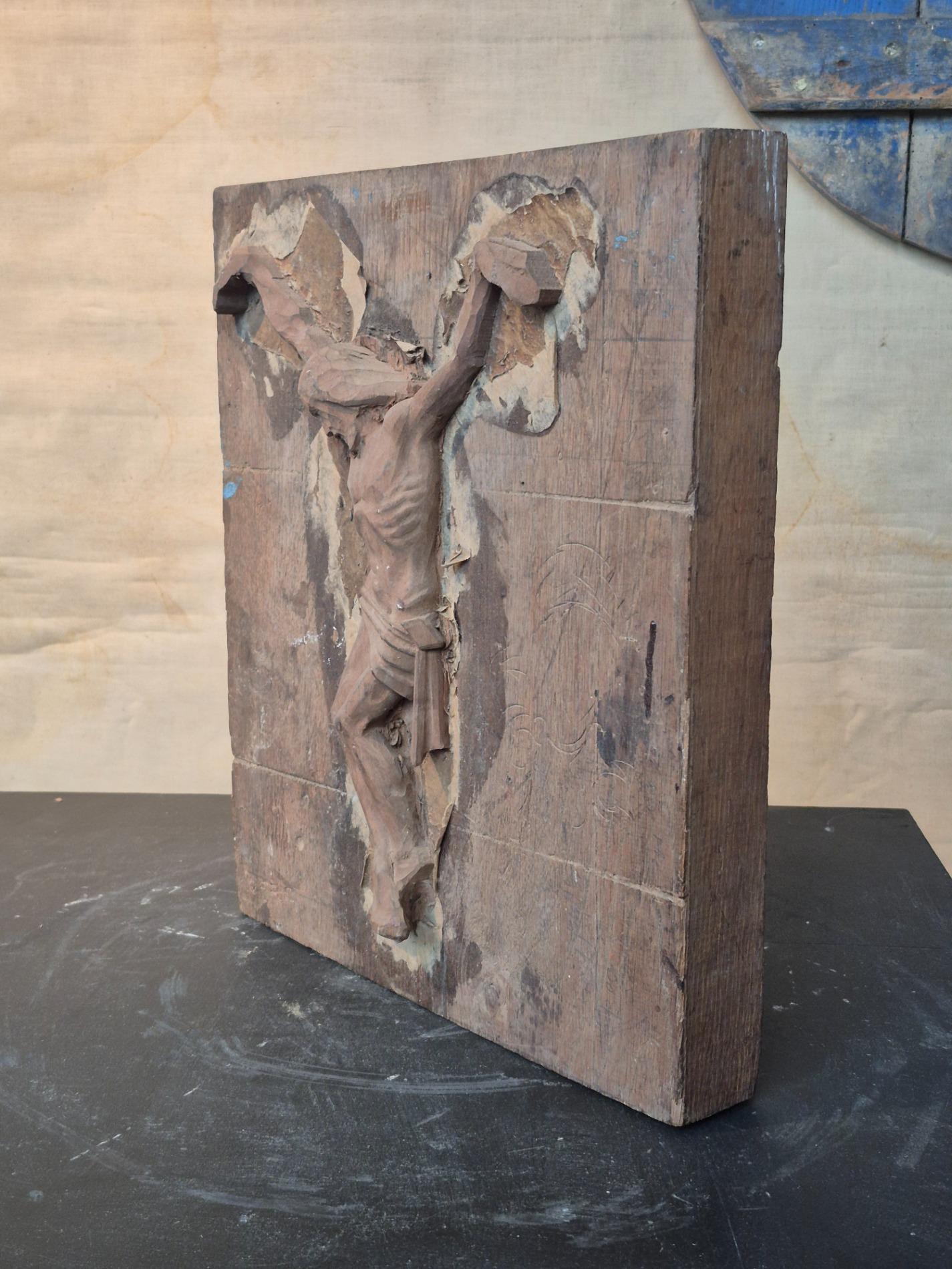Old wooden mold of a Corpus Christi