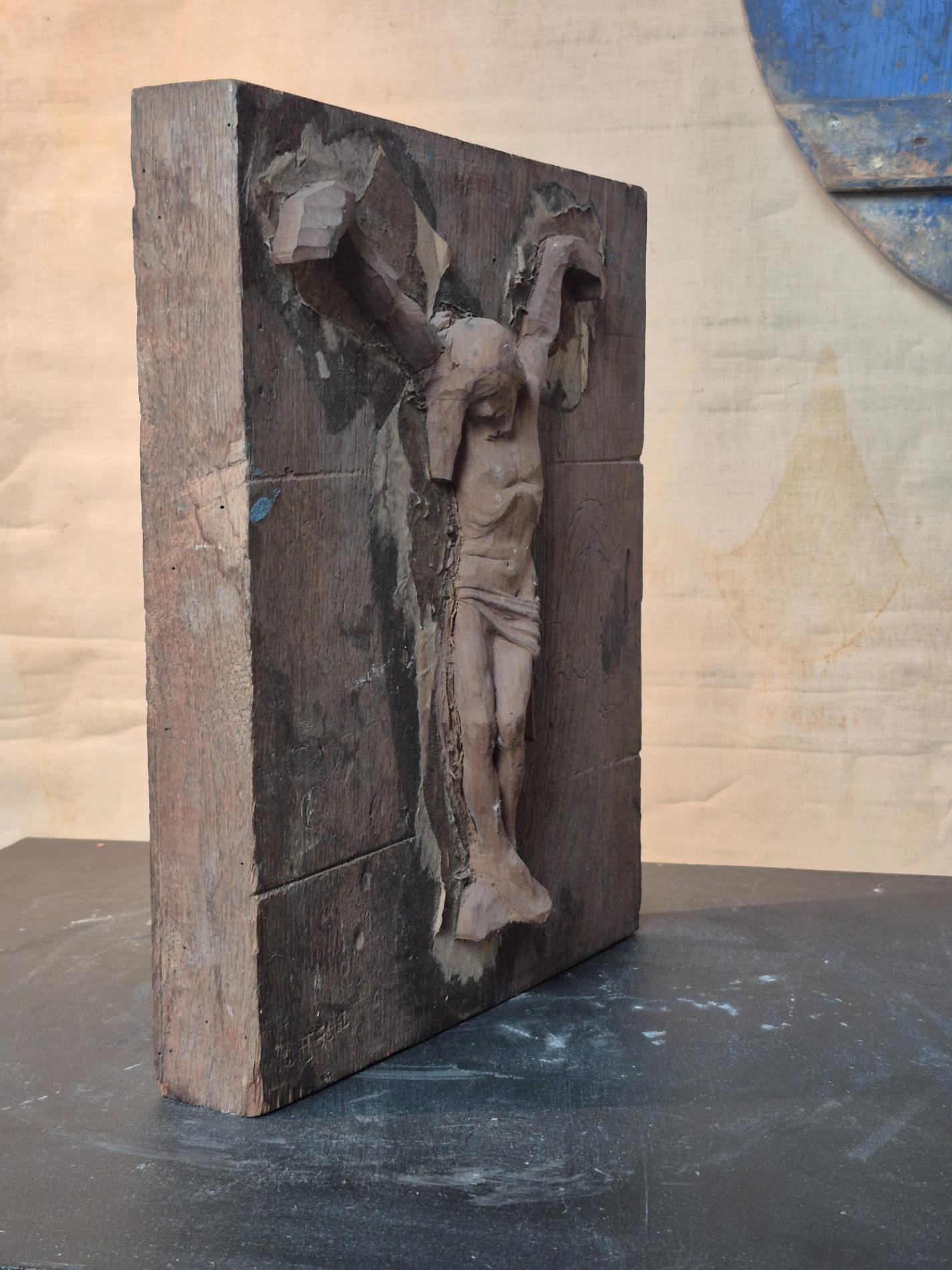 Old wooden mold of a Corpus Christi