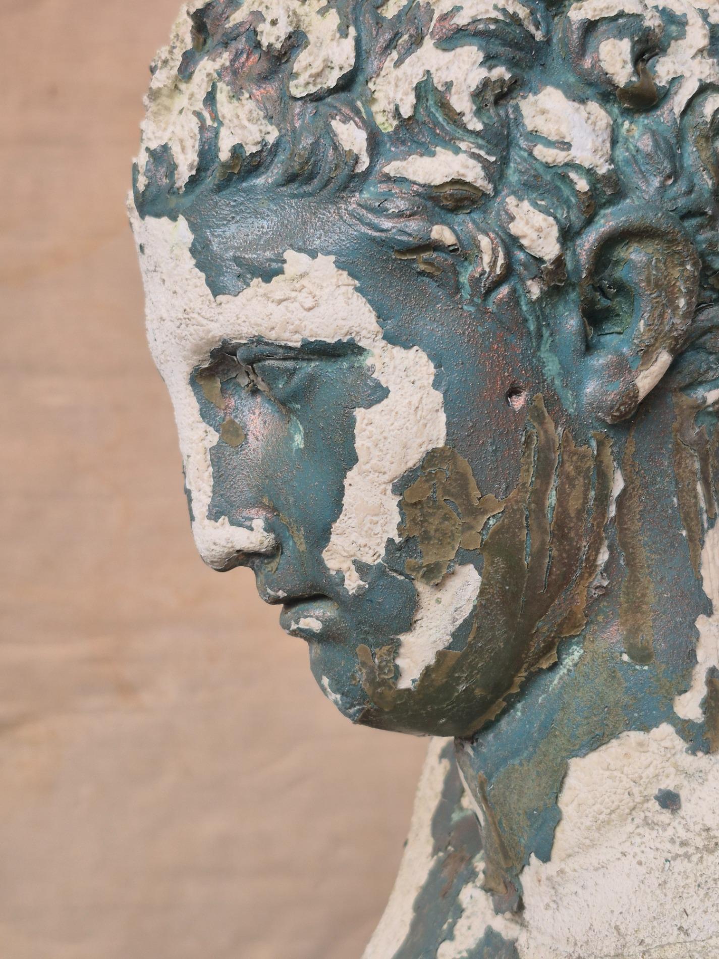 Old garden statue of 'Apoxyomenos'