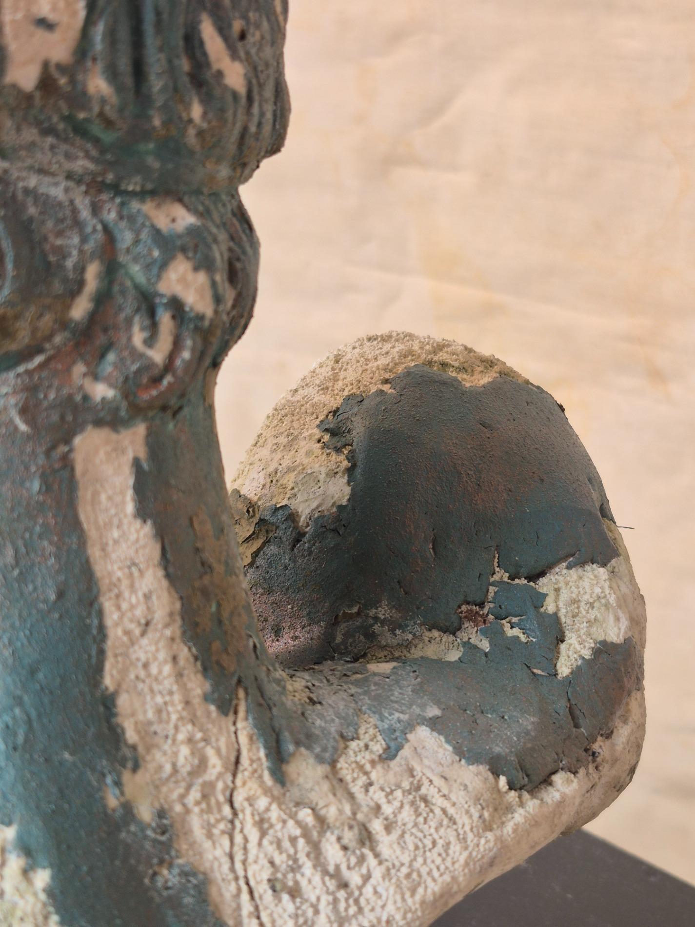 Old garden statue of 'Apoxyomenos'