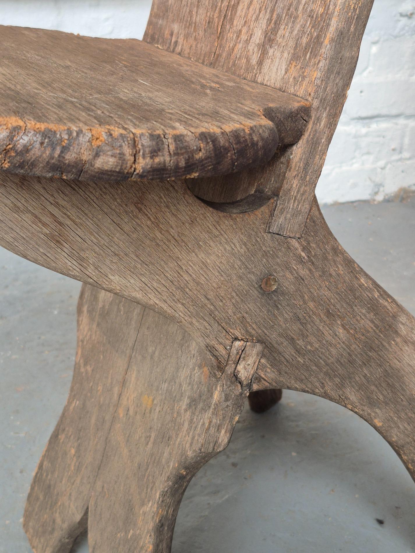 Pair of brutalist chairs
