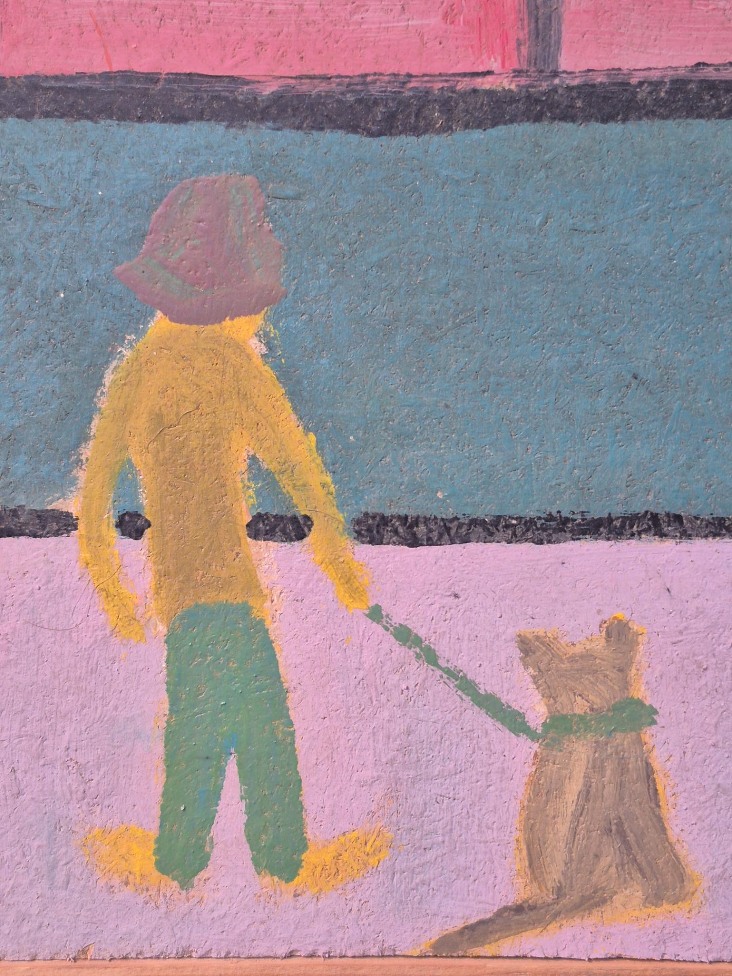 Primitive folk art painting