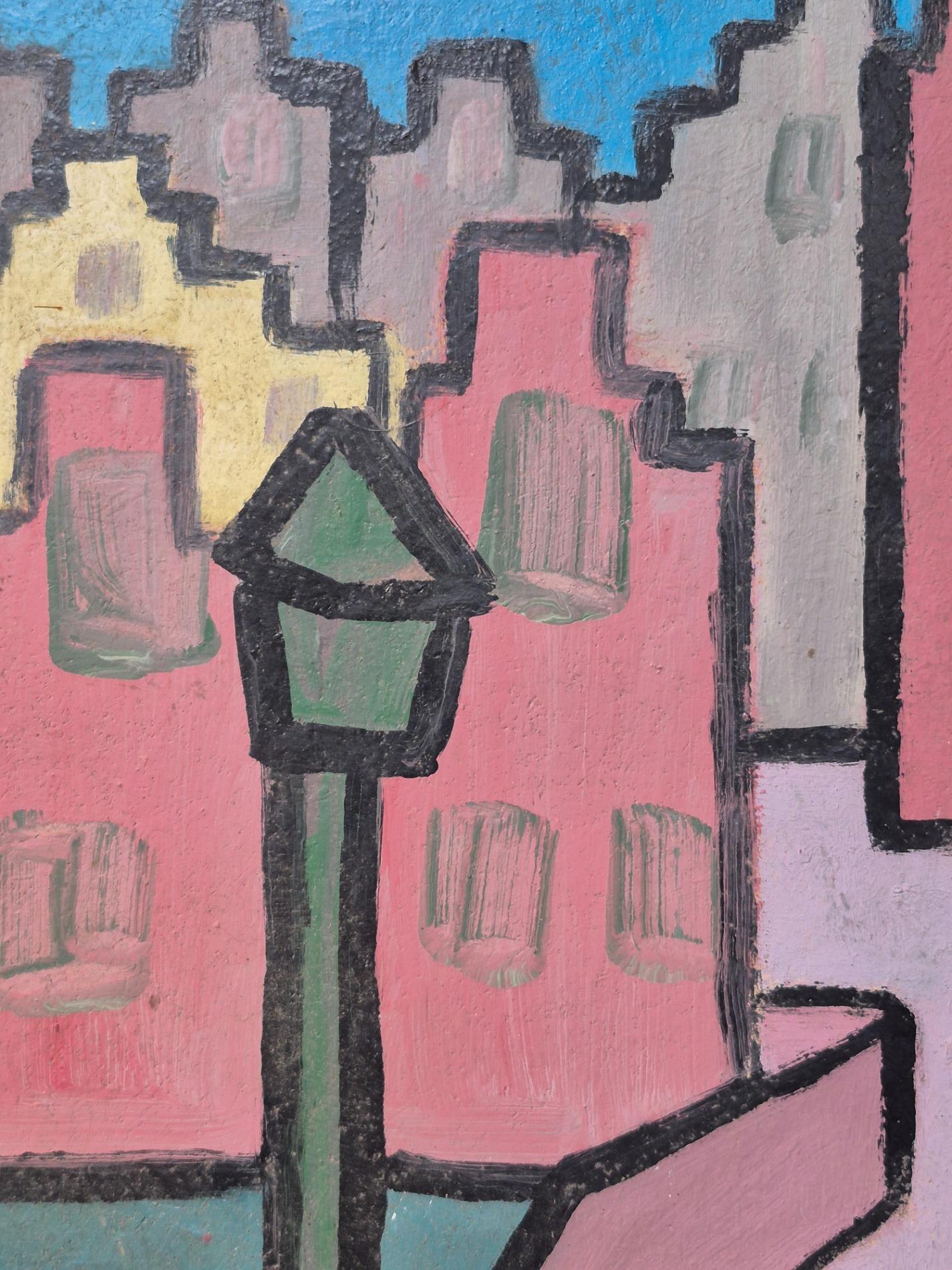 Primitive folk art painting