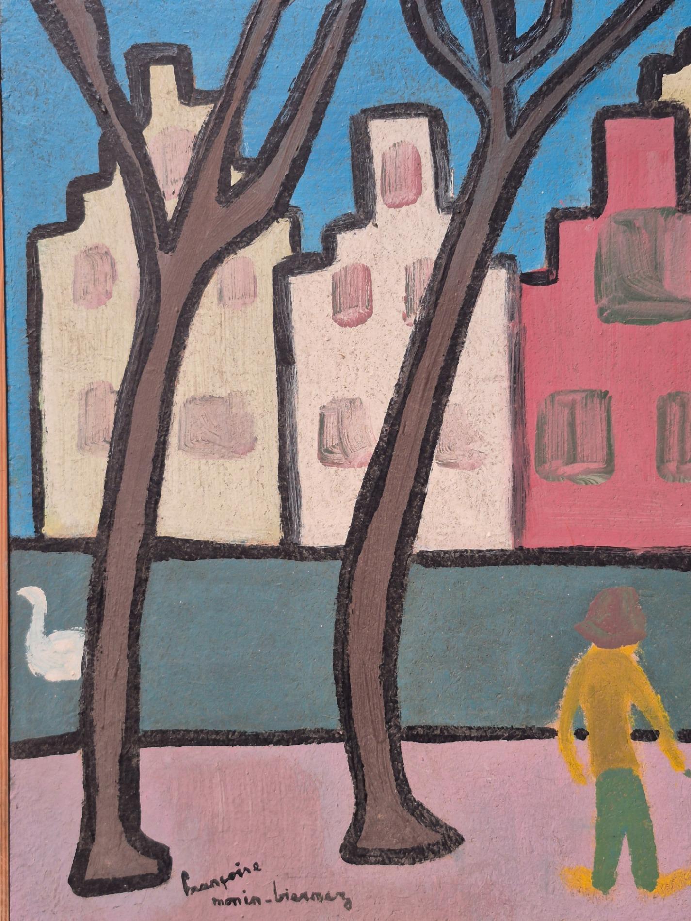 Primitive folk art painting
